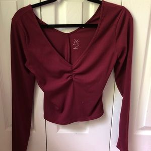 Crop top, long sleeve pacsun